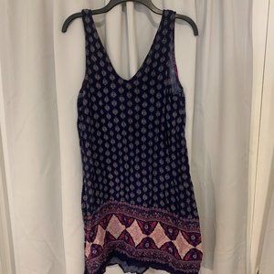 Purple shift dress